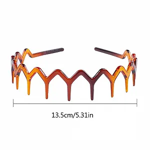 Обруч Зигзаг Cubahop с зубцами, 2 шт, Черный и Tort synthetic.ua - Фото 1
