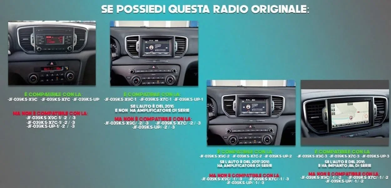 Штатна автомагнітола JFSOUND JF-039KS-XDC-3 для Kia Sportage 2016 / 9" / Сенсорна / 2/16Гб / Android 11 / Apple CarPlay / Android Auto / Bluetooth / WI-FI / GPS / USB / DAB+, фото №4