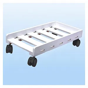 Підставка для настільного комп'ютера, мобільний тримач ЦП з 4-дюймовими колесами, підходить для більшості комп'ютерних корпусів, тримач ПК під стіл - Фото 1