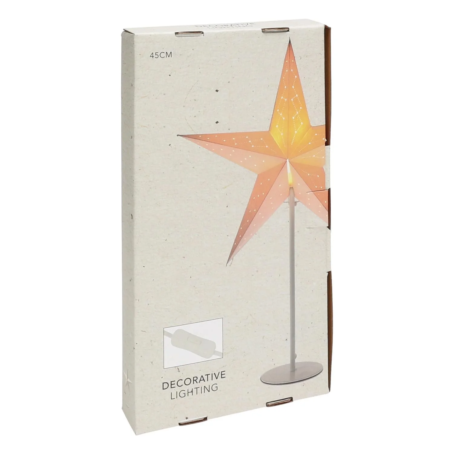 Настільна лампа Різдвяна зірка 65 см Паперова Біла, фото №5