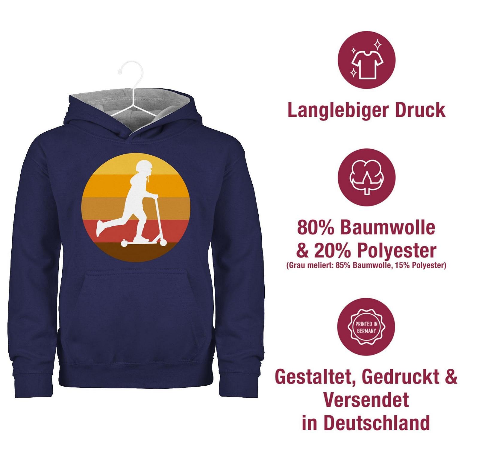 Худи Shirtracer Силуэт райдера на самокате для мальчиков и девочек, фото №4