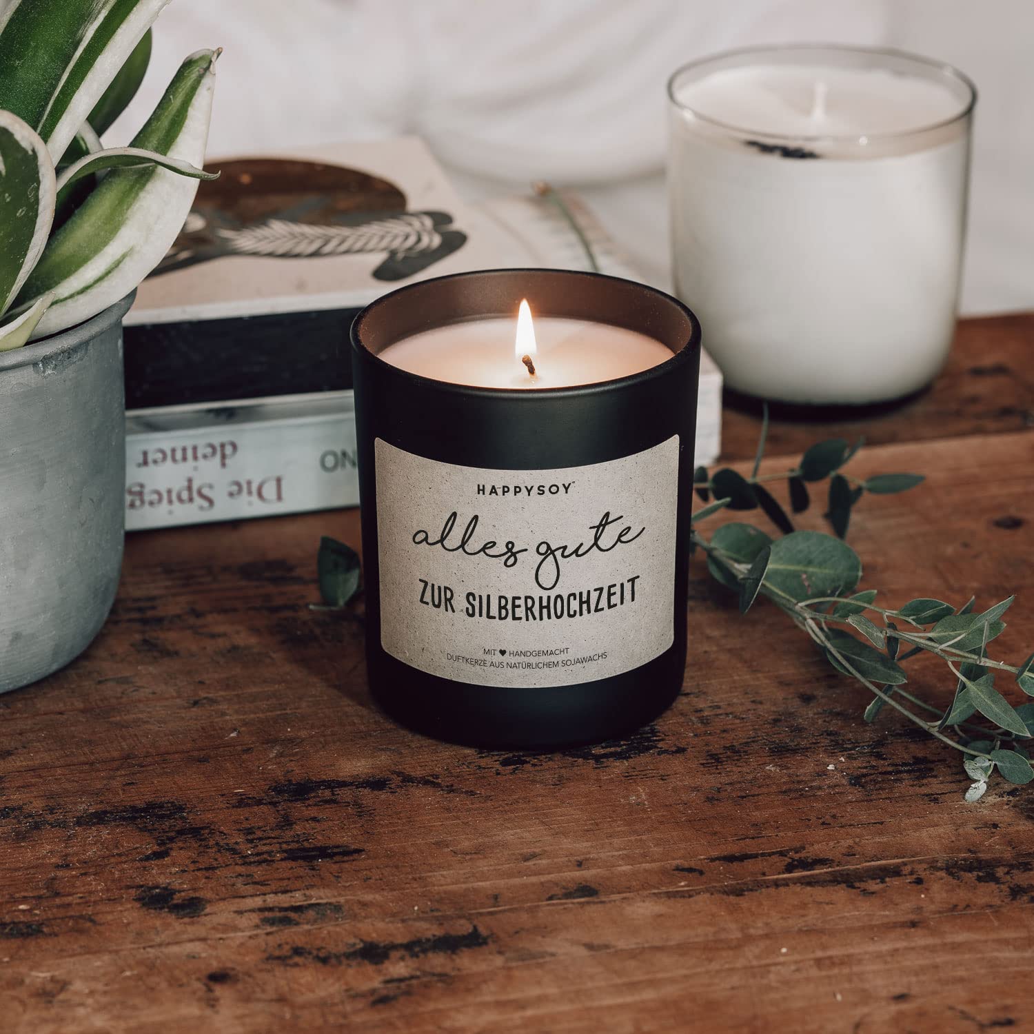 Все найкраще подарунок ароматизована свічка в склі з написом із сої 100% натуральна ручна робота, фото №2