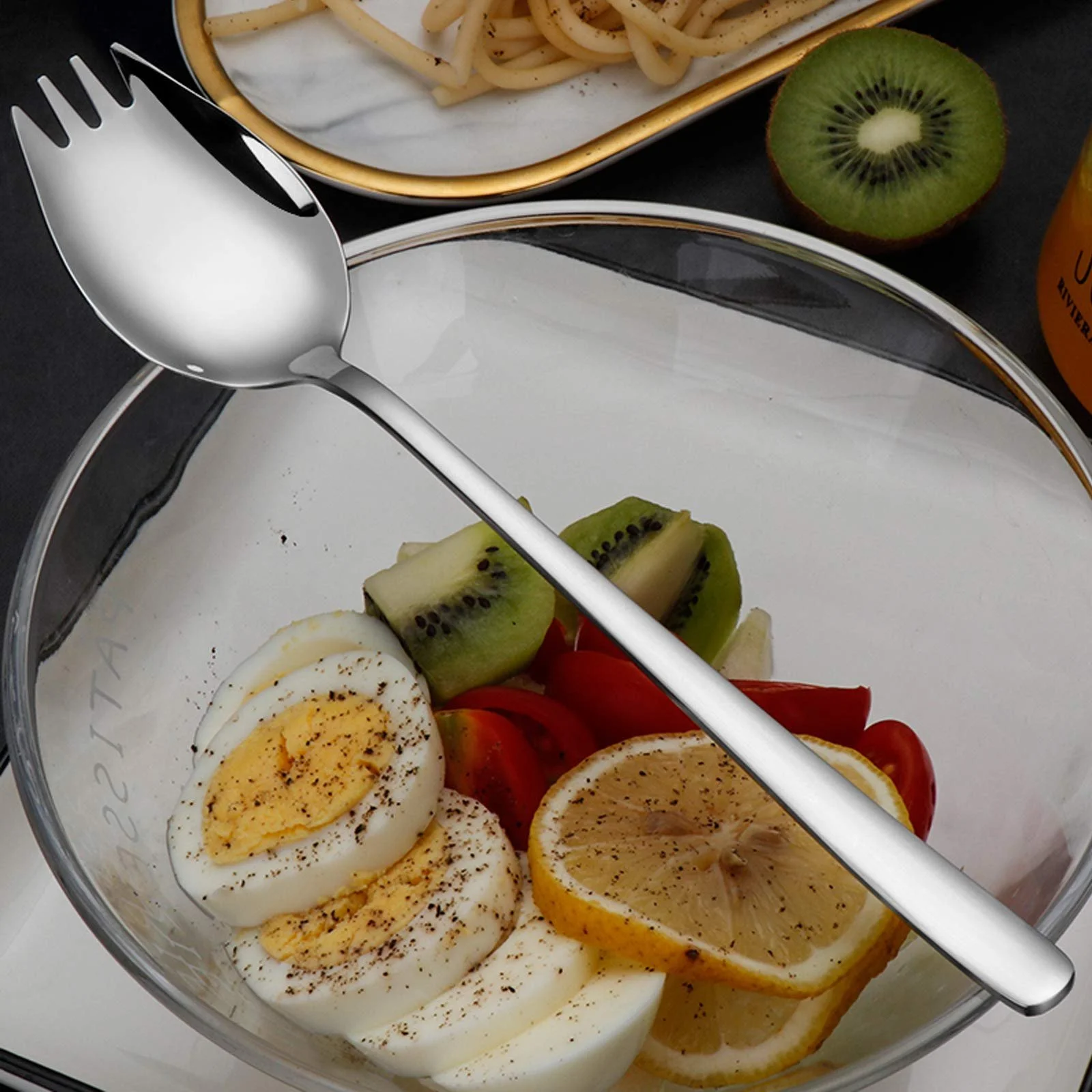 Ложка для супу і набір виделок SourceTon 8 шт., міцна нержавіюча сталь, фото №3 Ложка для супу і набір виделок SourceTon 8 шт., міцна нержавіюча сталь, фото №3