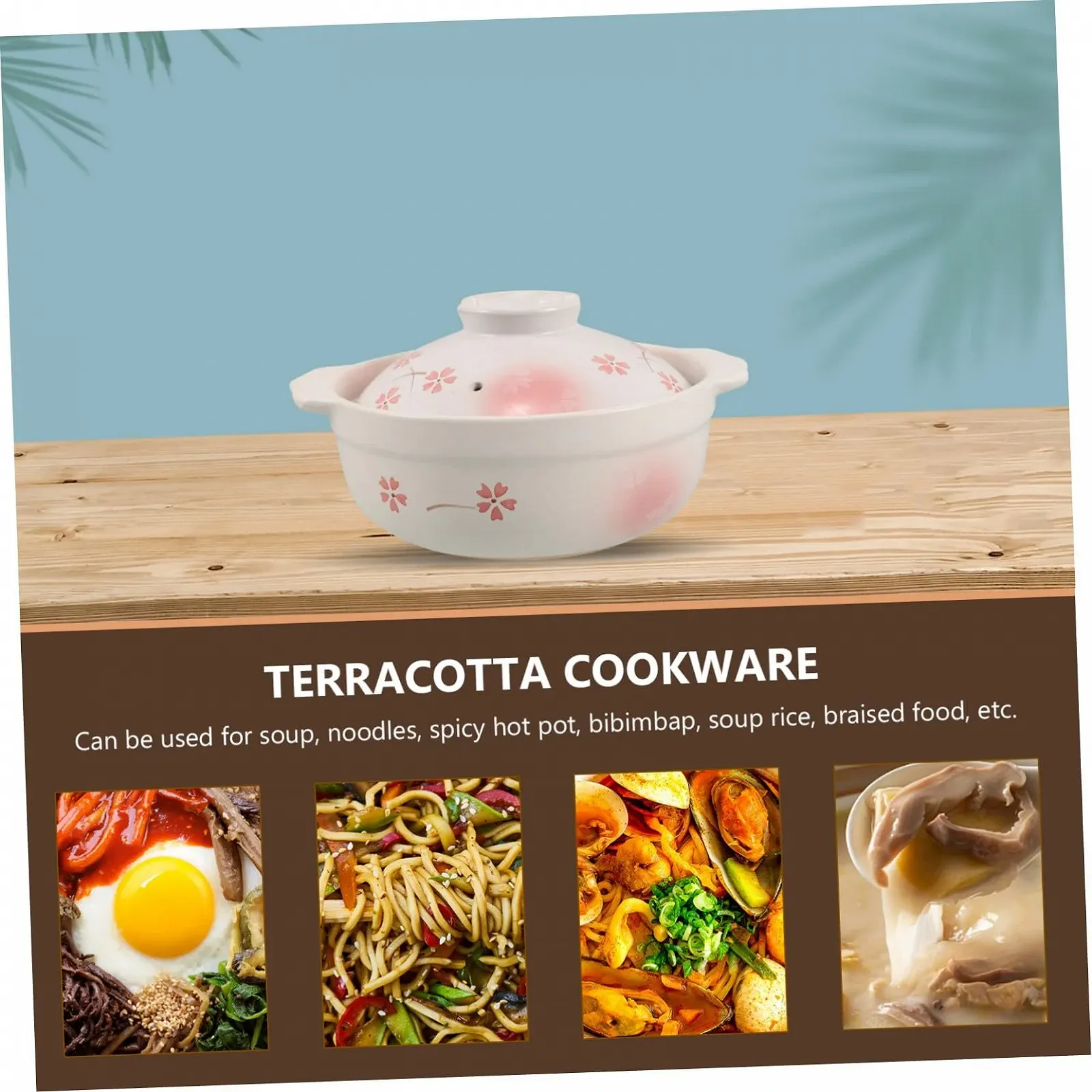 Глиняный горшок японский с крышкой термостойкая керамика для газовых плит, фото №8 Глиняный горшок японский с крышкой термостойкая керамика для газовых плит, фото №8