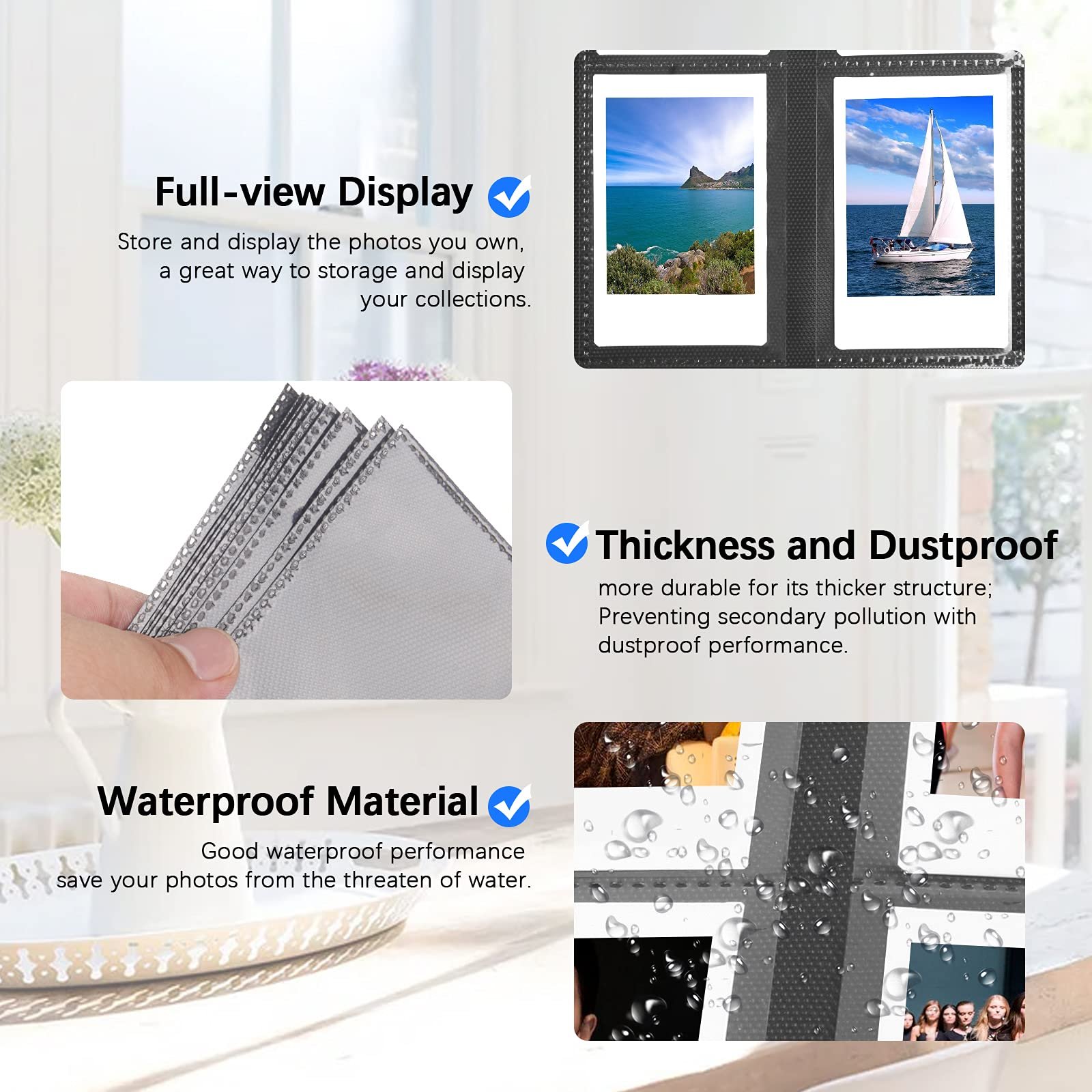 Фотоальбом Fujifilm Instax Mini 432 кармана Black, фото №8