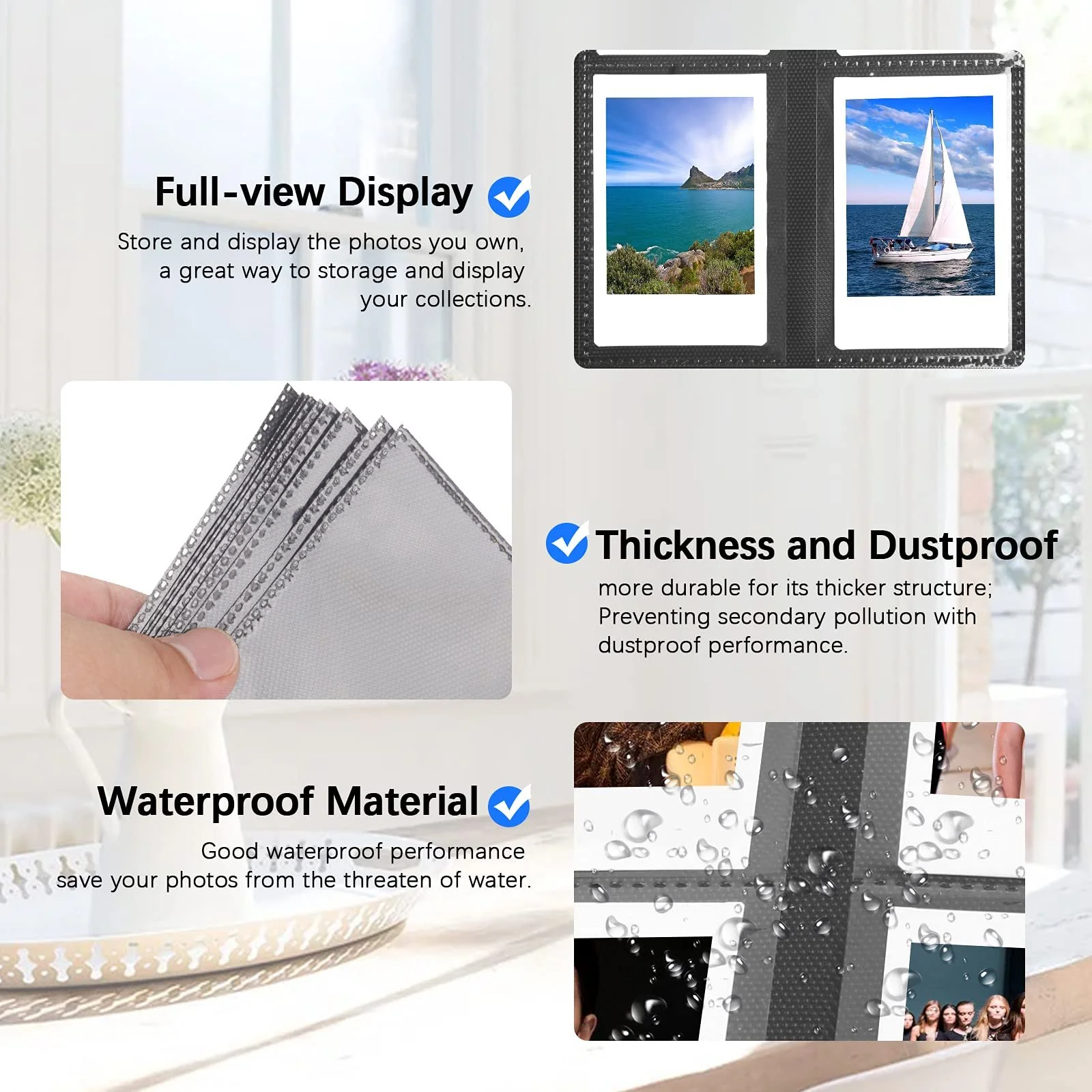 Фотоальбом Fujifilm Instax Mini 432 кармана Black, фото №8