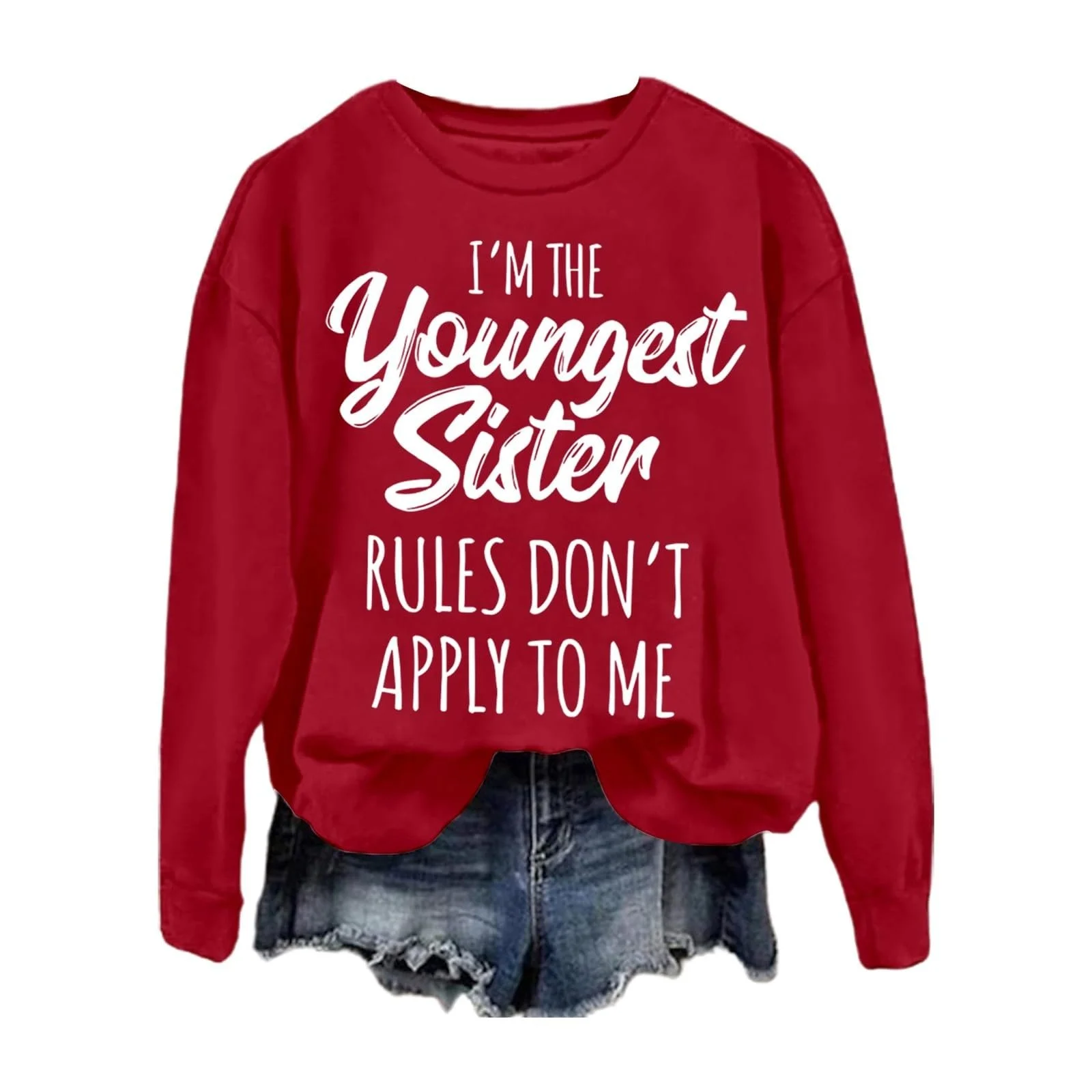 Базовый Пуловер Qzeanxy Свитшот Женский Элегантный Однотонный с Длинными Рукавами и Круглым Вырезом, фото №4