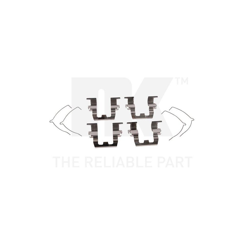 Комплект аксессуаров, тормозные колодки дисковые NK 7932095, передняя ось, фото №1