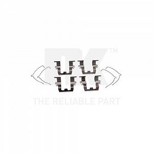 Комплект аксессуаров, тормозные колодки дисковые NK 7932095, передняя ось - Фото 1