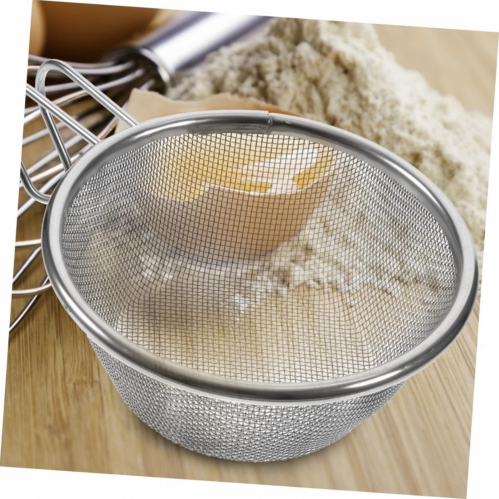 Сито CAXUSD Syrah Mesh-Löffel Kaffeefilter edelstahlschüsseln Campinggeschirr Maschensieb für Sojamilch ultrafeines Sieb Siebwerkzeuge für die Küche Gittergewebe feinmaschig, фото №4