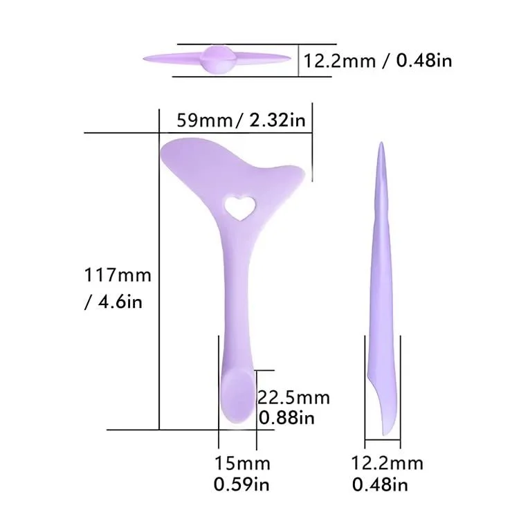 Трафарет для подводки силиконовый фиолетовый, фото №6 Трафарет для подводки силиконовый фиолетовый, фото №6
