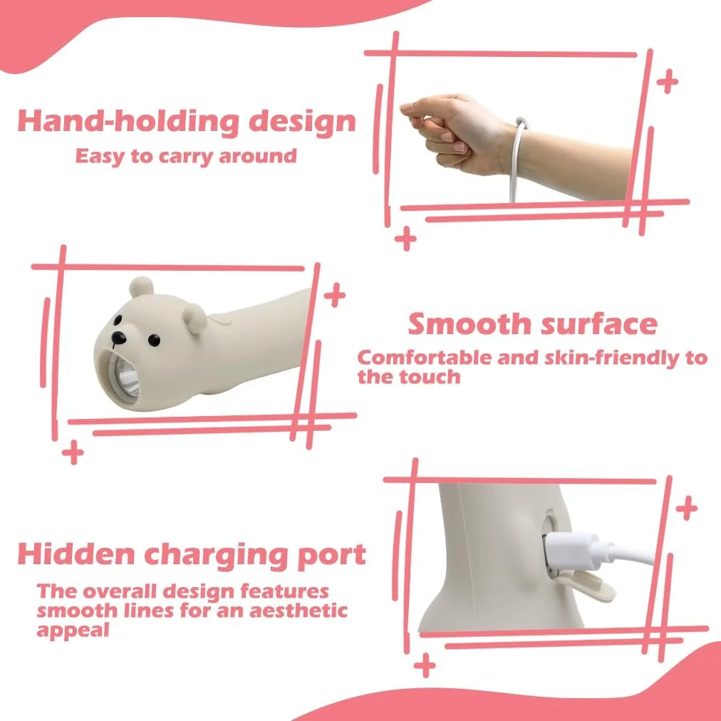 Ліхтарик LUPATDY Перезаряджуваний Силіконовий, Перезаряджуваний Світлодіодний Дитячий, Маленький, фото №2