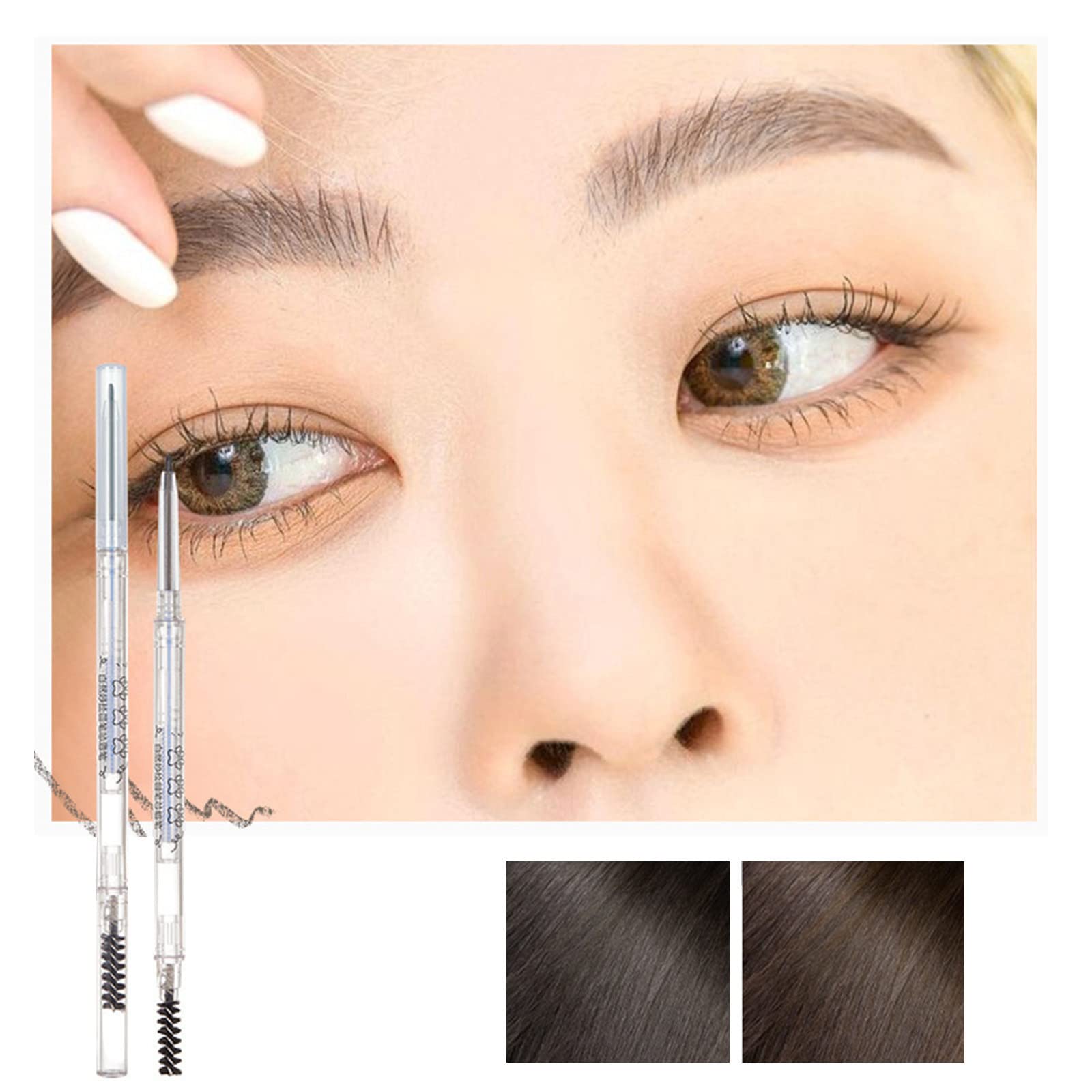 Кольори для брів Ultra Enhancers Eyebrow Waterproofs Експресії для очей Брови Олівець для макіяжу Пудра для брів Світла (E, Один розмір), фото №2