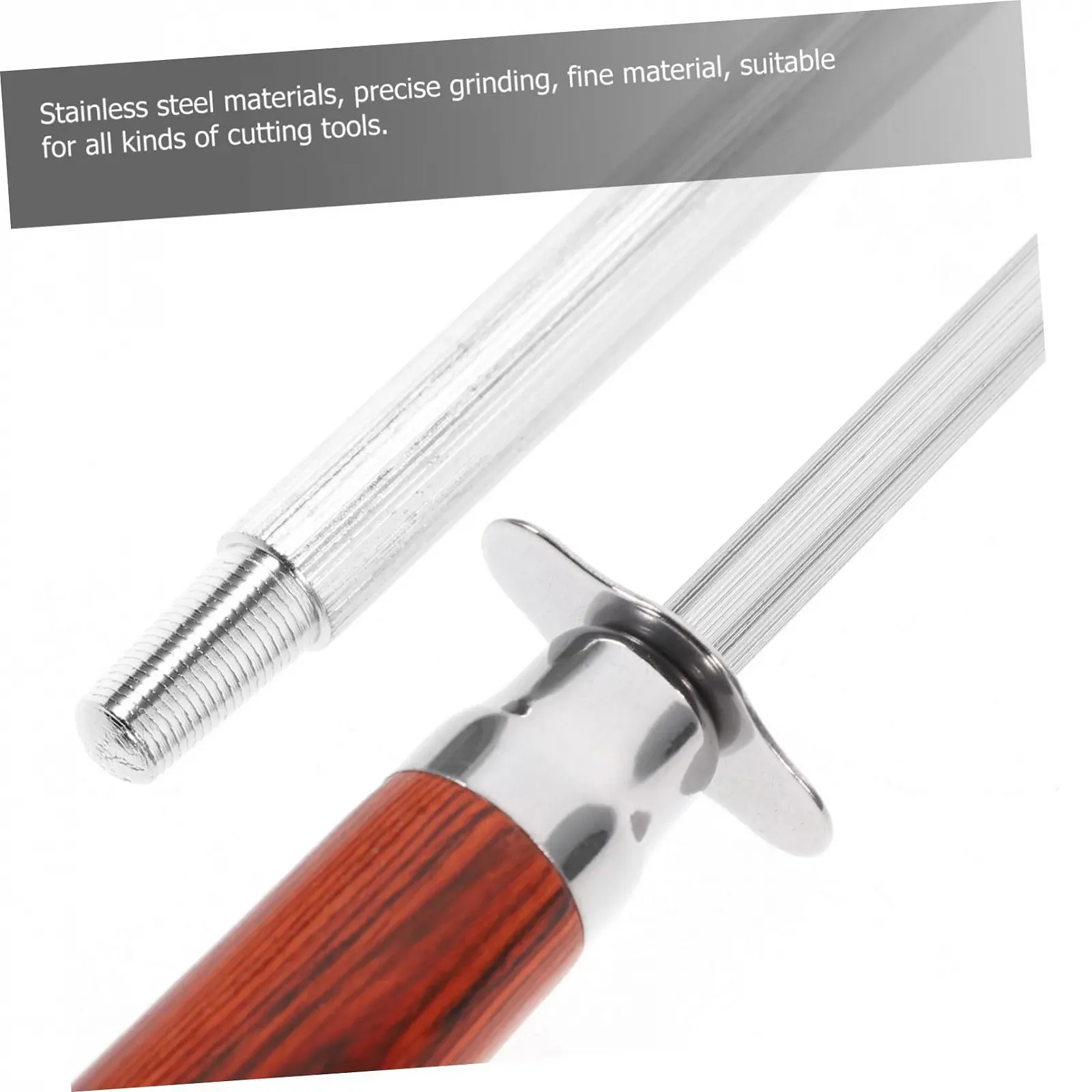 Мусат SOLUSTRE Handy из нержавеющей стали с эргономичной ручкой профессиональный, фото №3