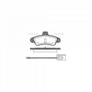 Комплект гальмівних колодок, дискове гальмо TRISCAN 8110 16162 для FORD задня вісь - Фото 1
