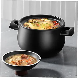 Керамічна каструля для газової плити велика термостійка synthetic.ua - Фото 1