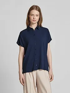 Жіноча блузка MAVI SHORT SLEEVE BLOUSE Dress Blue - XS synthetic.ua - Фото 1