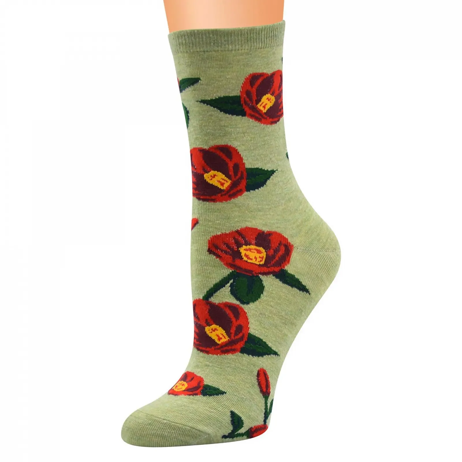 Жіночі В'язані Шкарпетки Бавовна Милий Мультяшний Візерунок, фото №3