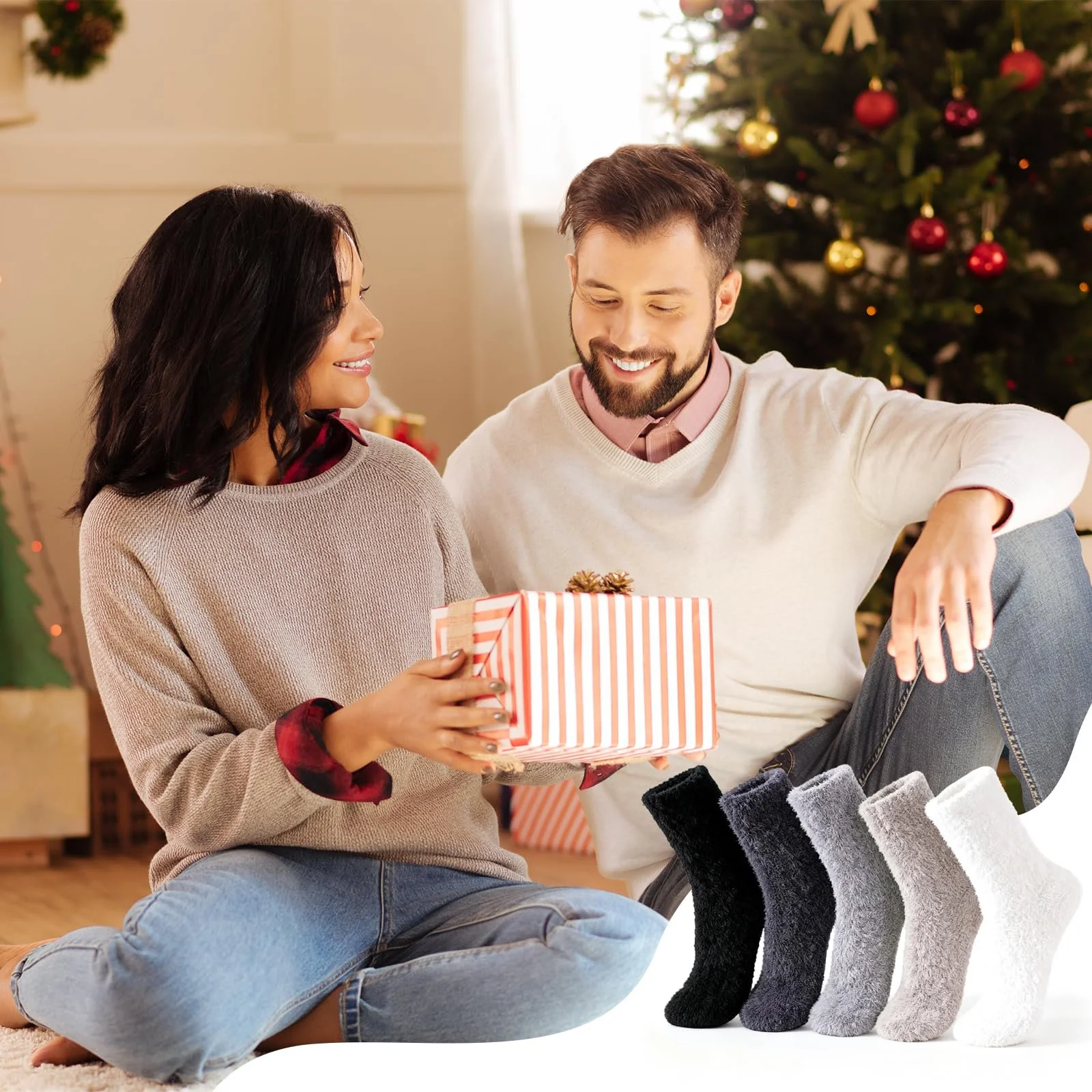 Пухнасті шкарпетки Жіночі, 5 пар, фото №7 Пухнасті шкарпетки Жіночі, 5 пар, фото №7