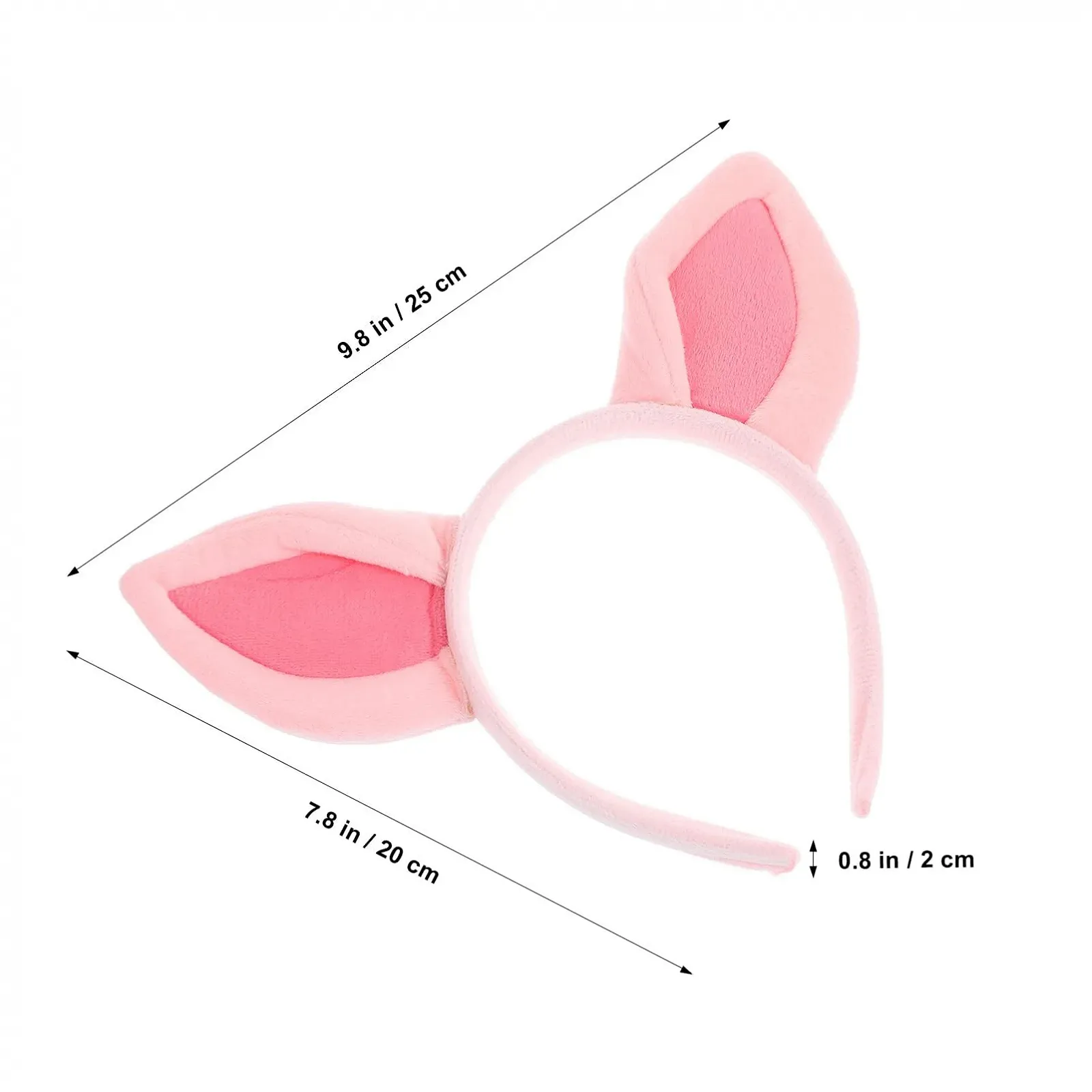 Обруч Вуха свині Рожевий, фото №2 Обруч Вуха свині Рожевий, фото №2