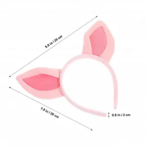 Обруч Вуха свині Рожевий synthetic.ua - Фото 1