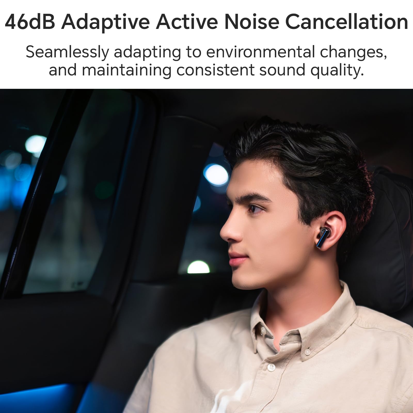 Навушники HONOR Choice Earbuds X5 Pro True Wireless 46dB Шумозаглушення Сріблястий, фото №2