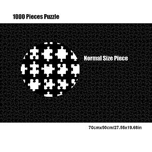 Пазл Large White Puzzle 1000 елементів 70 см x 50 см x 2 мм картонний synthetic.ua - Фото 1