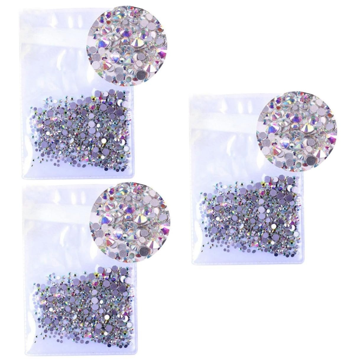 Стразы для ногтей FOMIYES Кристалл AB Стразы 4320 штук, фото №1