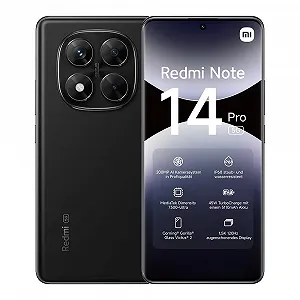 Смартфон Xiaomi Redmi Note 14 Pro 5G 8/256 GB 200 Мп IP68 5110 mAh (Зарядное устройство не входит в комплект) Black - Фото 1