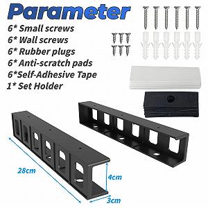 Крепление для ноутбука sciUu Подстольное/настенное многофункциональное место для хранения ноутбуков, планшетов, клавиатур, модемов, ТВ-приставок, органайзер для экономии места на столе и стене, для устройств <4 см толщиной synthetic.ua - Фото 1
