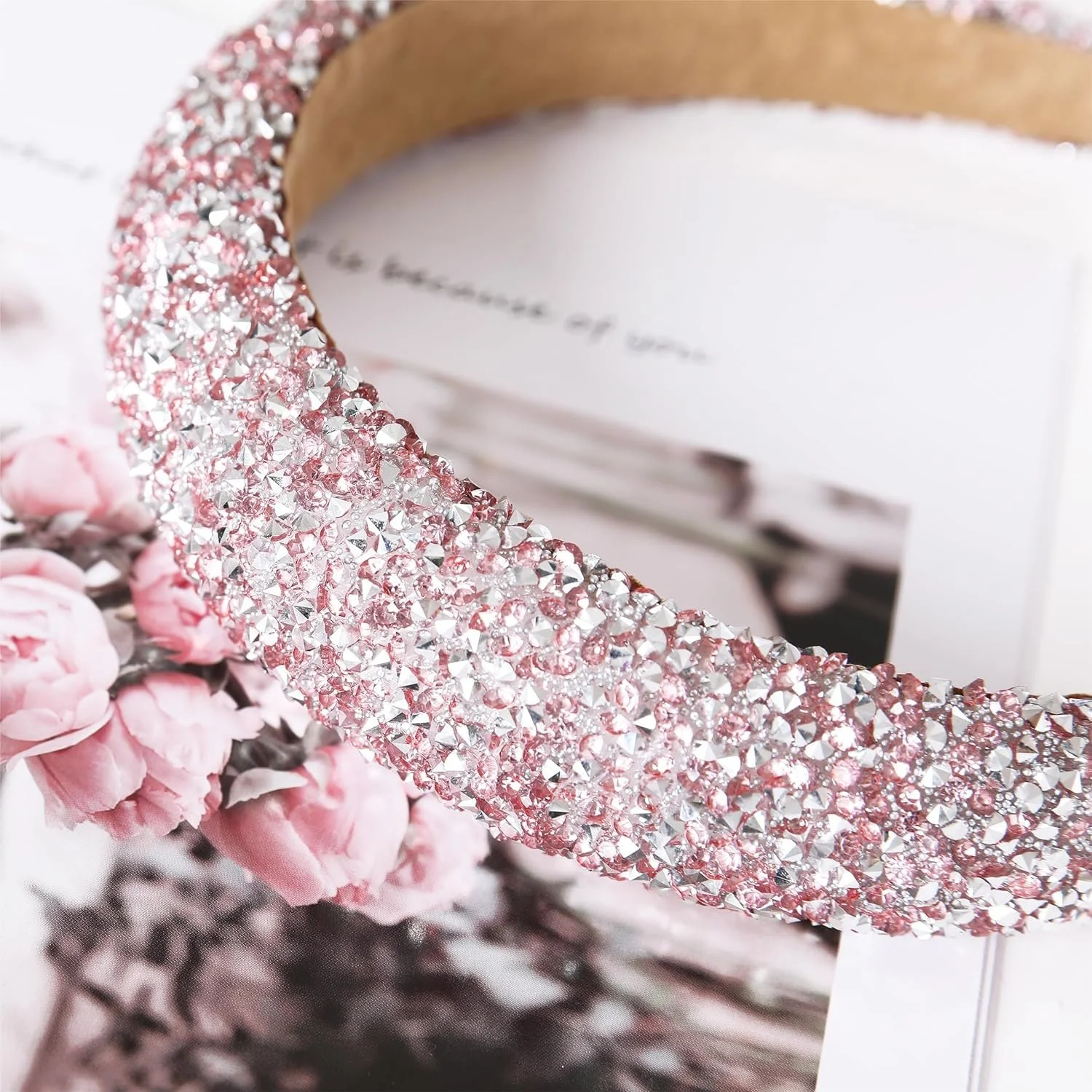 Обруч для волос Блестящий, Розовый, фото №3 Обруч для волос Блестящий, Розовый, фото №3