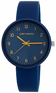 Часы Just Watch Jola Женские Металлический корпус с силиконовым ремешком Красный/Синий - Фото 1