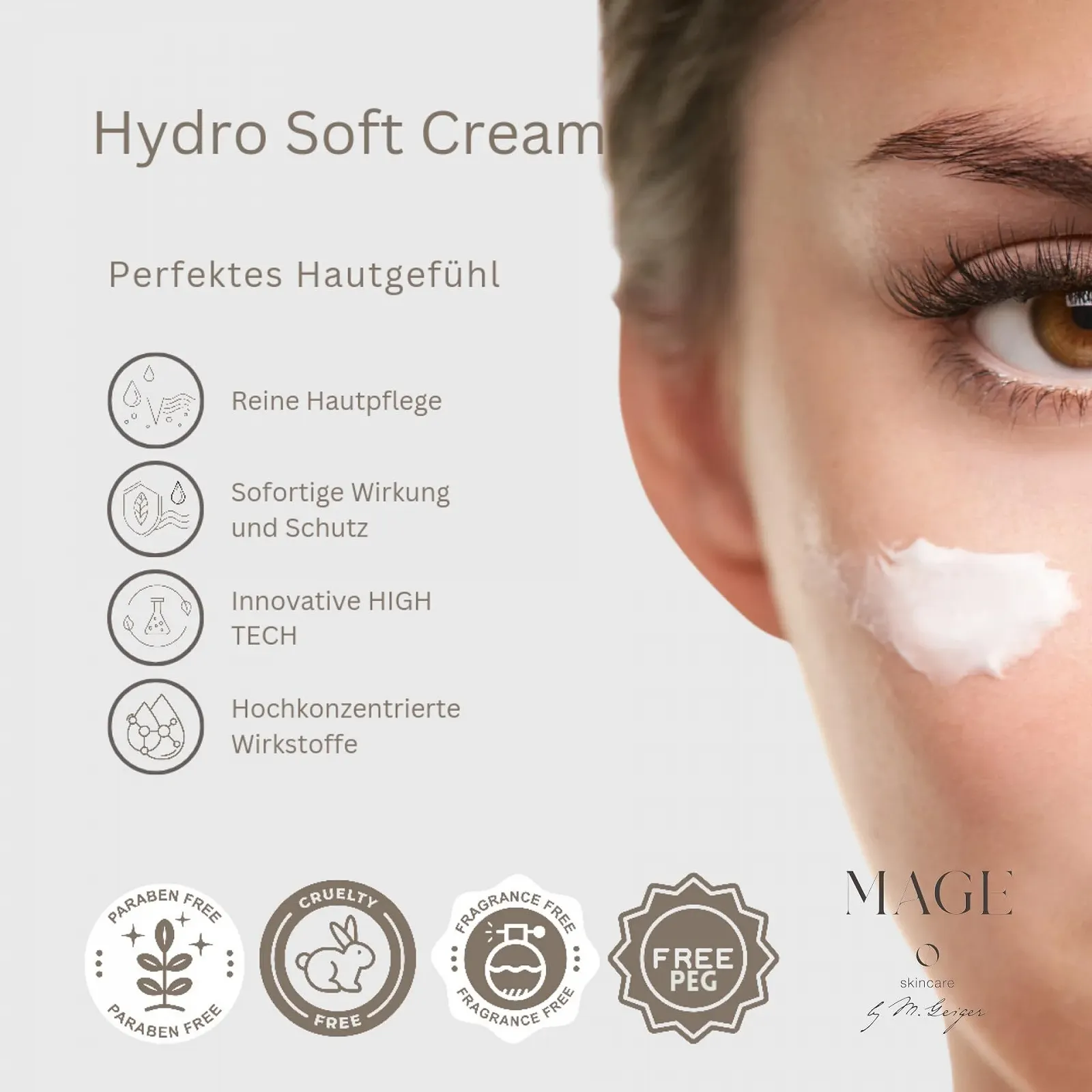 Крем для обличчя MAGE Hydro Soft Cream SOS для молодої проблемної шкіри, фото №5 Крем для обличчя MAGE Hydro Soft Cream SOS для молодої проблемної шкіри, фото №5