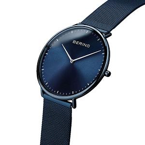 Годинник Унісекс Кварцовий BERING Ultra Slim Collection 15739-397 Синій synthetic.ua - Фото 1