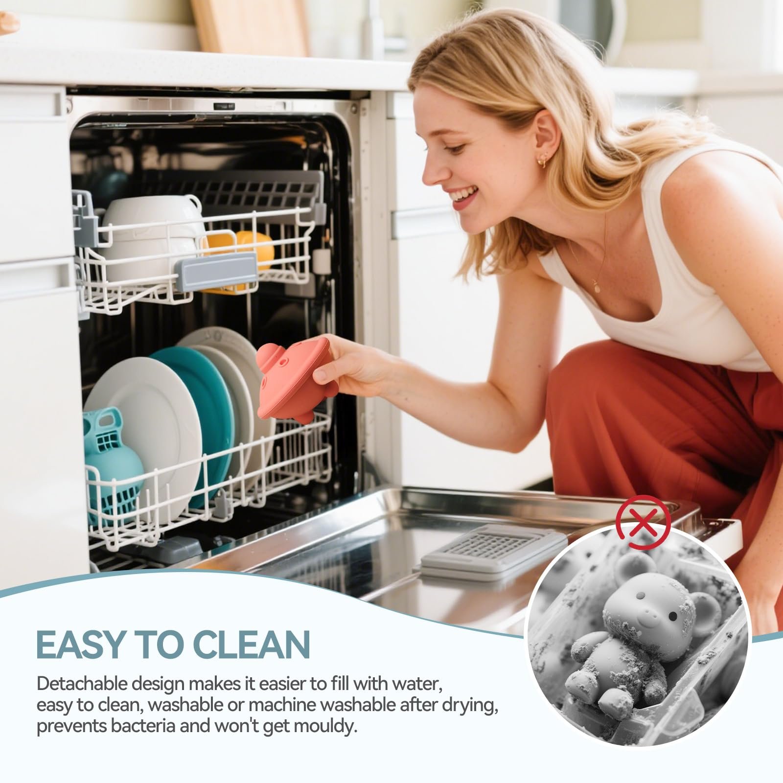 Іграшка для ванни OESSUF Силіконова, 4 штуки: інопланетянин, астронавт, космічний корабель, ракета, фото №5