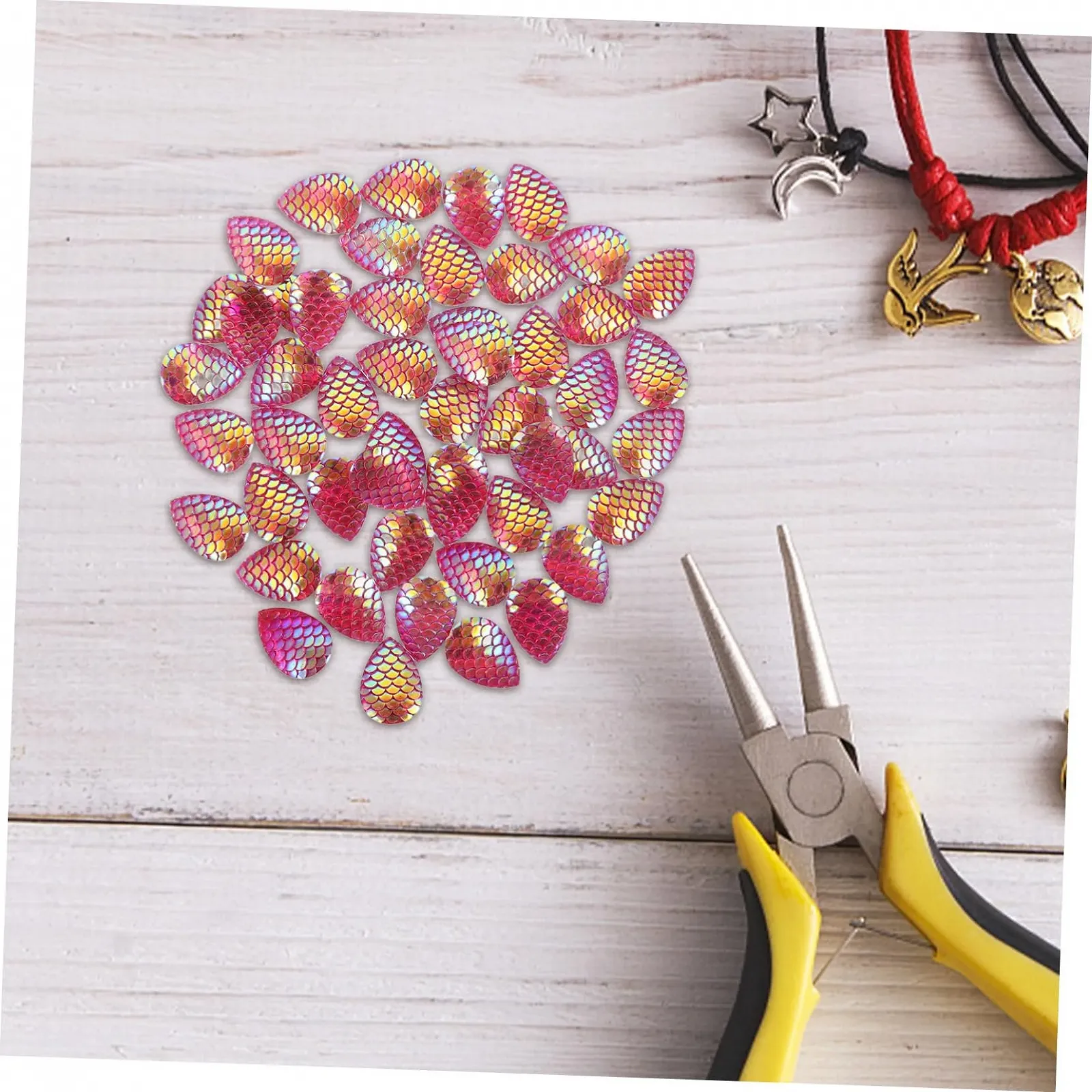 Стрази Anneome Крапля Води Риб'яча Луска 50 шт., фото №5