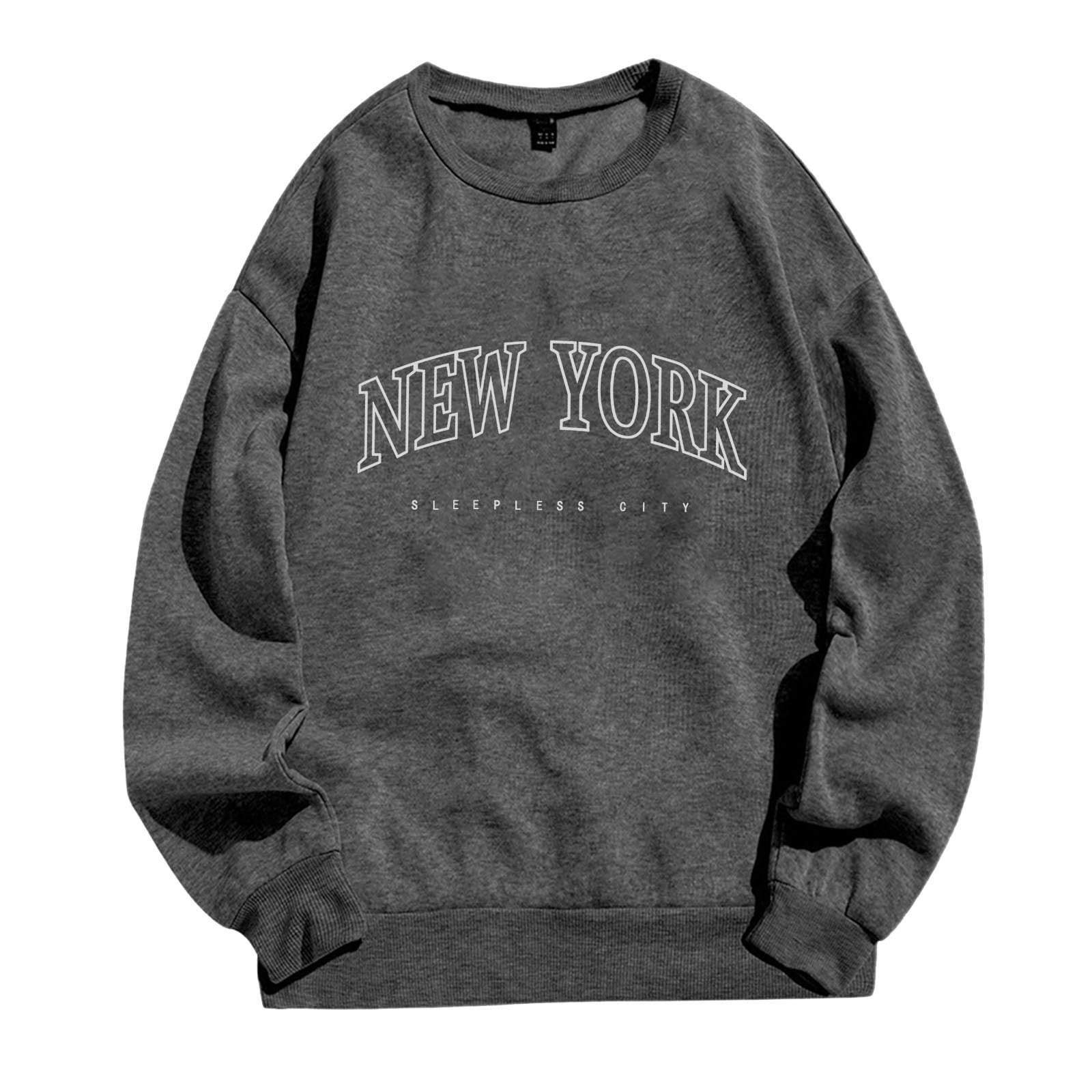 Женская толстовка Los Angeles Crewneck College Coole New York одежда Los Angeles California Короткий принт Grafik Backwoods Забавные наряды Худи Топы Y2K Стиль Комфортная осень, фото №1