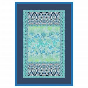 Плед Bassetti AGRIGENTO 9321943 Бавовна Блакитний, розміри: 135 x 190 см - Фото 1