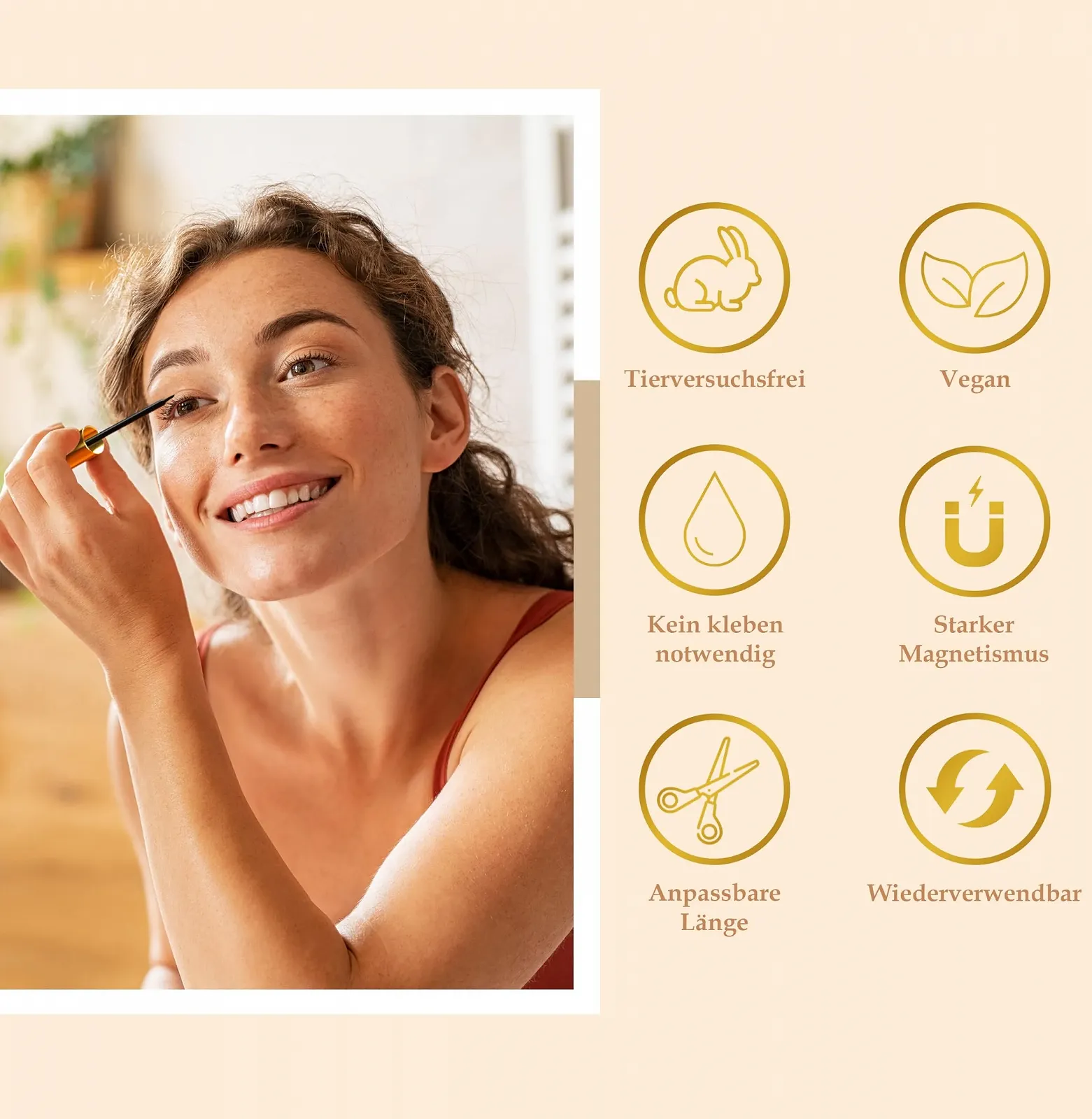 Магнитные ресницы HYPNOTIC EYES с подводкой, фото №6