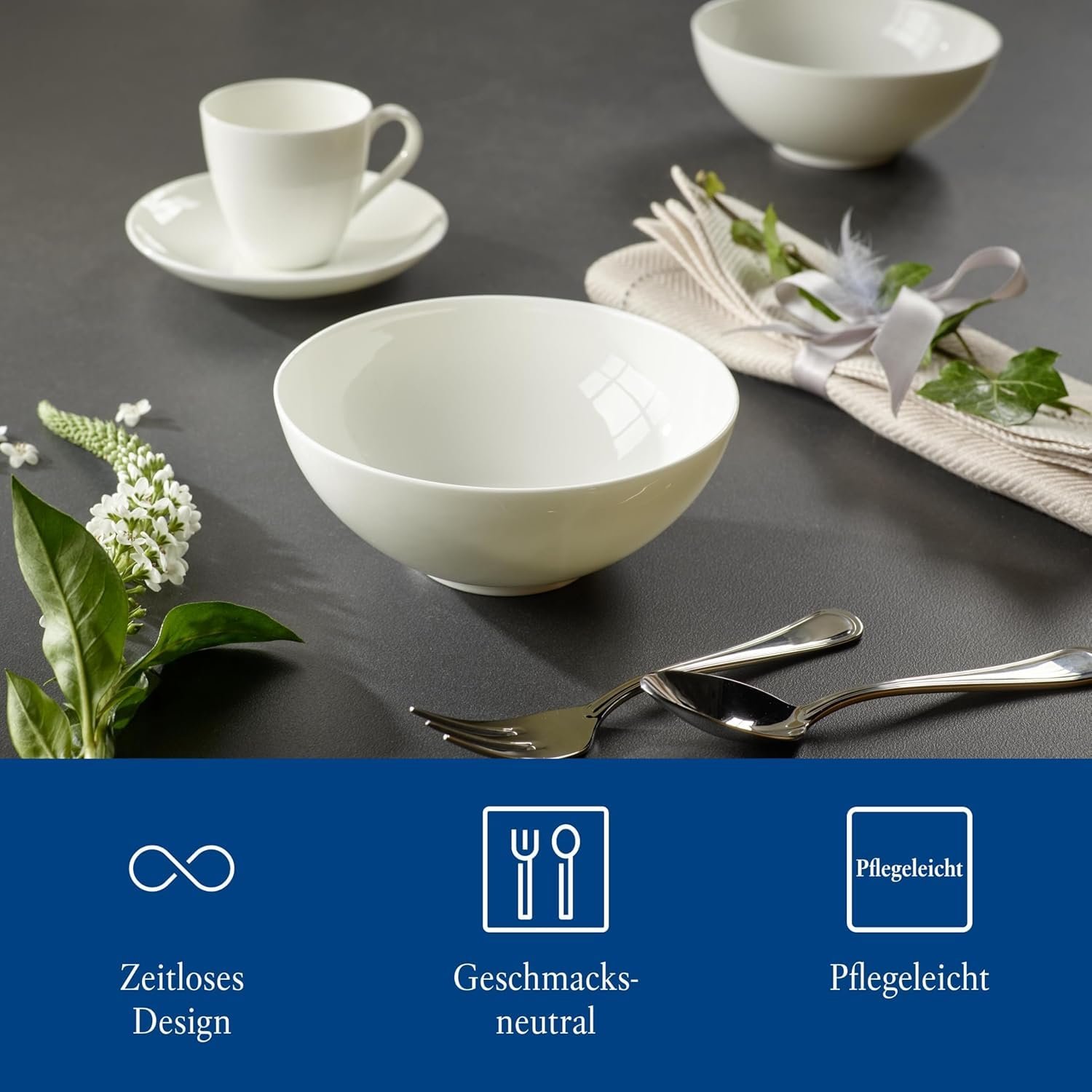 Набір столових приборів Villeroy & Boch Neufaden-Merlemont 70 предметів, нержавіюча сталь 18/10, фото №6 Набір столових приборів Villeroy & Boch Neufaden-Merlemont 70 предметів, нержавіюча сталь 18/10, фото №6
