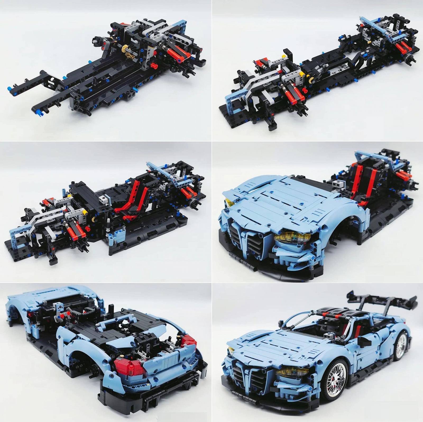 Набор Technic BMW M4 CSL 1:10 с Power Functions 2280 Части MOC Зажимные блоки, фото №3