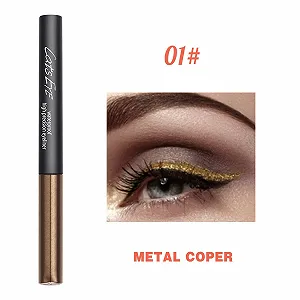 Рідка Підводка для очей з 6 кольорами, тонким пензликом, водостійка, стійка до поту, довготривала, швидковисихаюча формула 1 мл, пензлик чистий, силікон (A,) synthetic.ua - Фото 1