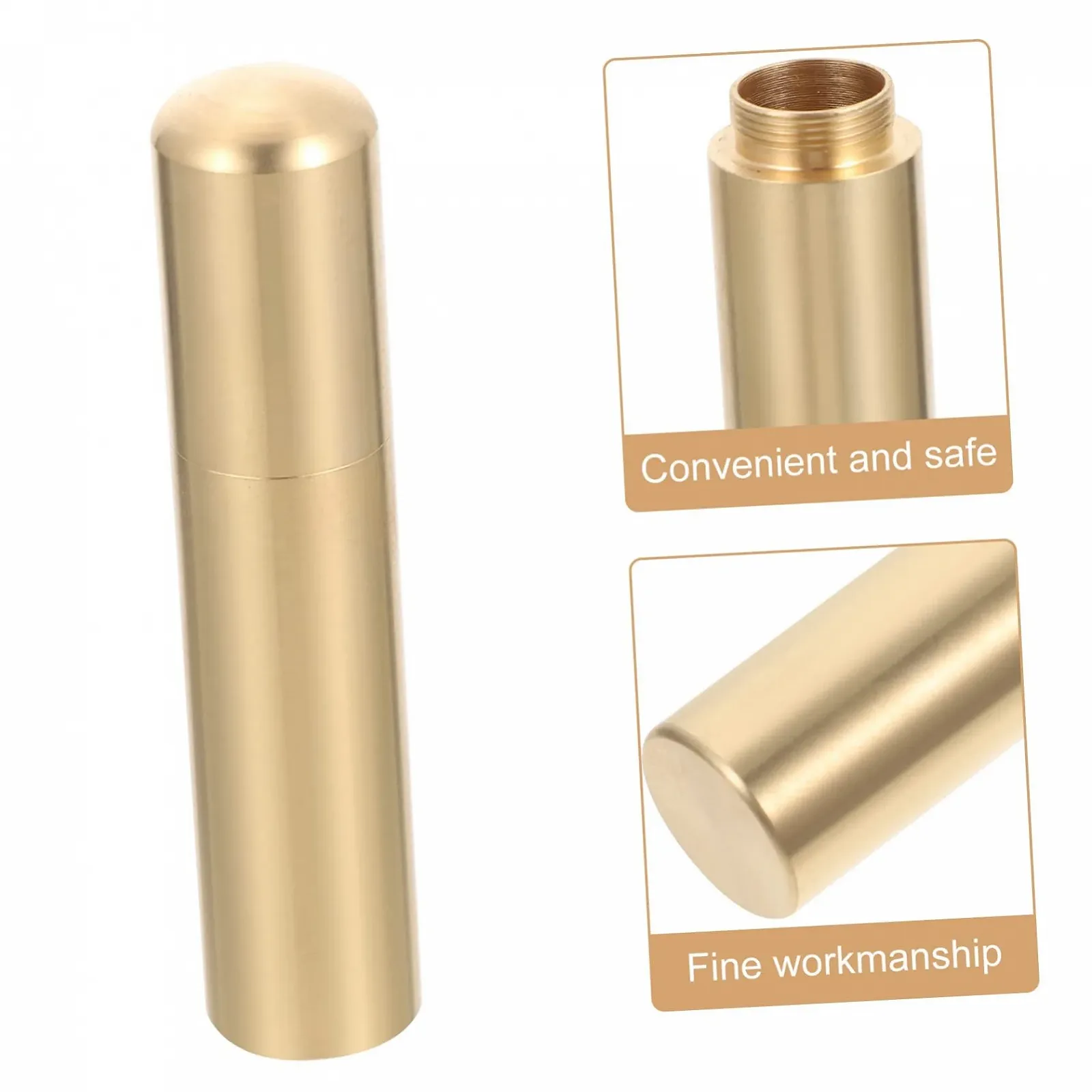 Футляр для виживання на природі, легкий контейнер, дорожня упаковка, індивідуальна латунь, фото №4