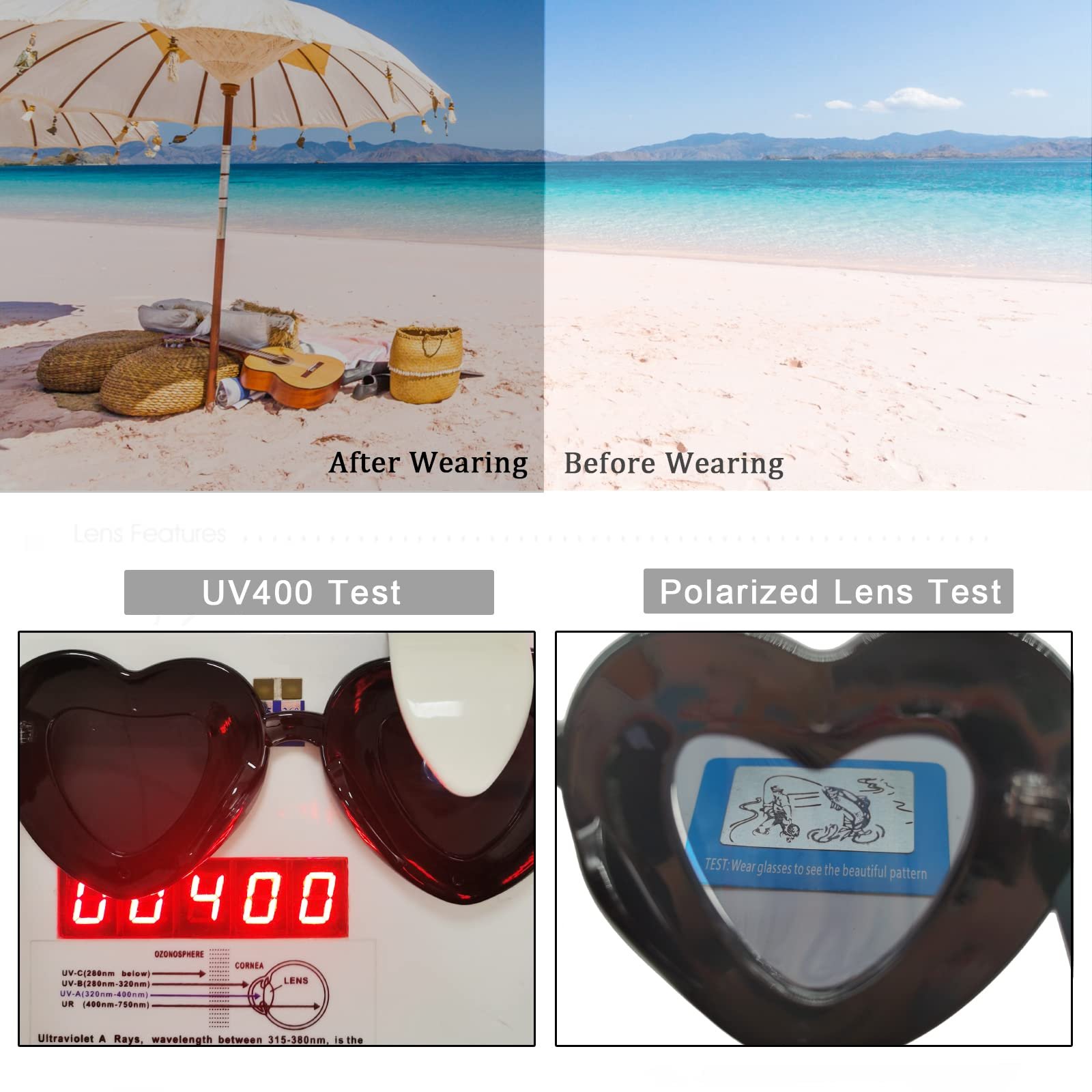 Сонцезахисні Окуляри Серце Long Keeper Ретро Вінтажні Поляризовані UV400, фото №6 Сонцезахисні Окуляри Серце Long Keeper Ретро Вінтажні Поляризовані UV400, фото №6