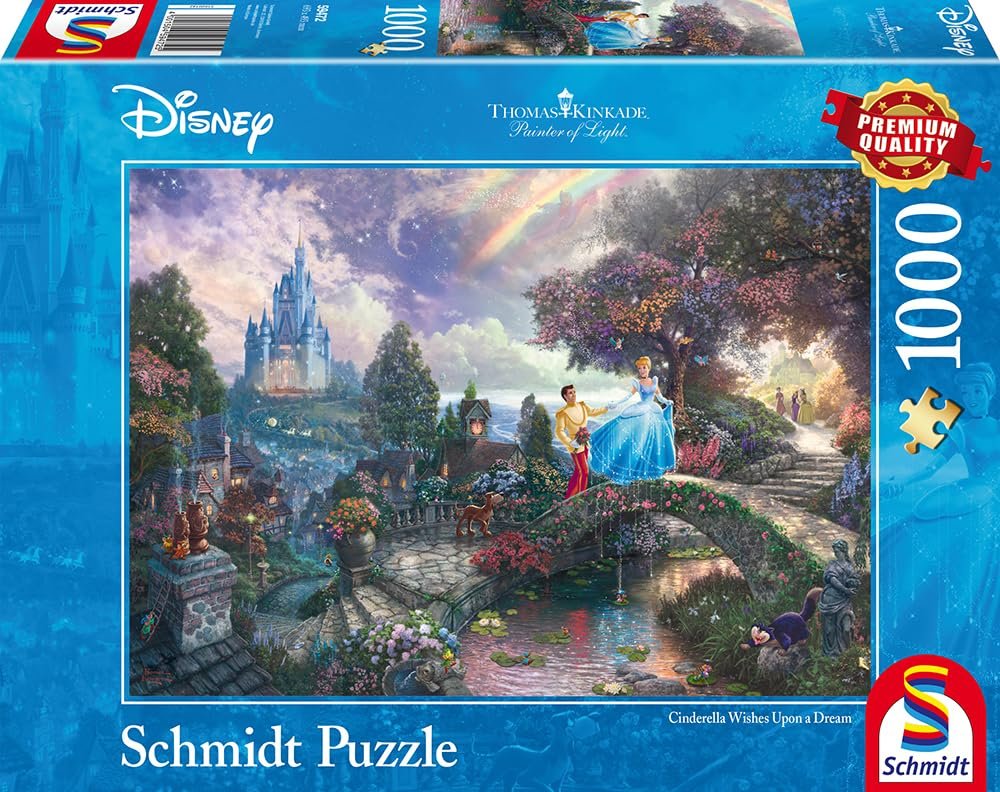 Пазл Schmidt Spiele Thomas Kinkade Disney Cinderella 59472 1000 деталей Разноцветный, фото №4