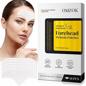 Пластырь для лба против морщин с муцином улитка для разглаживания мелких линий и морщин, 14 шт - Фото 1