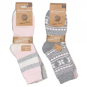 Шкарпетки Жіночі Теплі М'які Кольорові Норвезькі - Фото 1