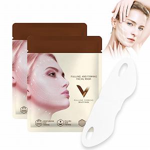 Маска для подтяжки V-линии Черный Чай, для уменьшения двойного подбородка, V-лифтинг маска, увлажняющая маска для лица V-линии, для подтяжки и укрепления лица - Фото 1