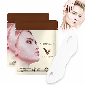 Маска для підтяжки V-лінії Чорний Чай, для зменшення подвійного підборіддя - Фото 1