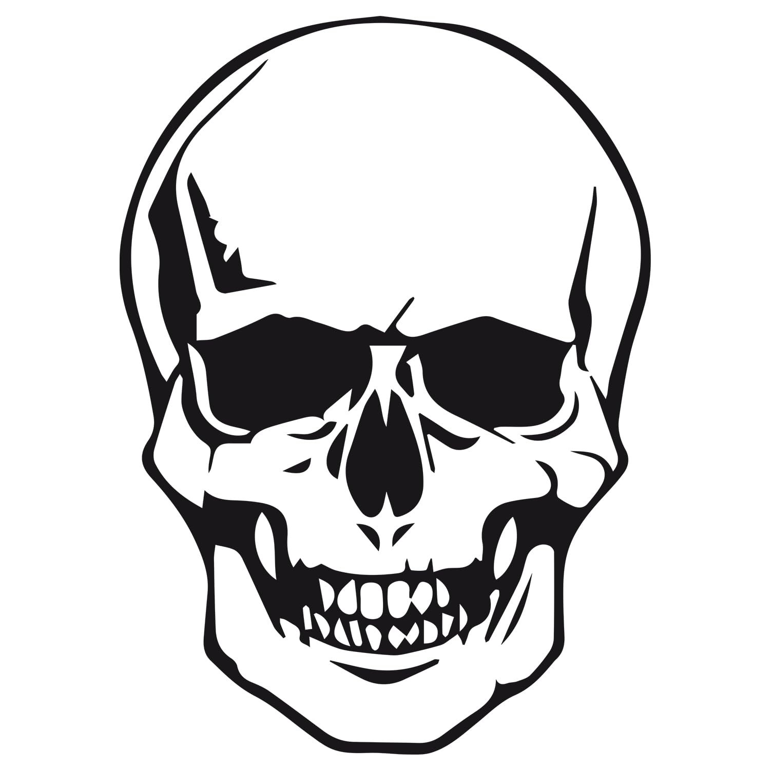 Наклейка на стіну GRAZDesign Череп і кістки 42 x 30 см чорна, фото №2